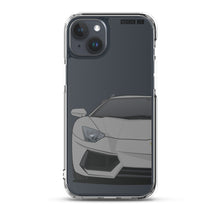 Load image into Gallery viewer, Gray Lamborghini Aventadoor - iPhone Case