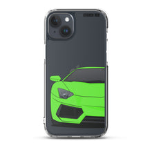 Load image into Gallery viewer, Green Lamborghini Aventadoor - iPhone Case