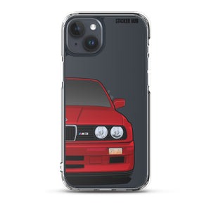 Dark Red BMW E30 - iPhone Case