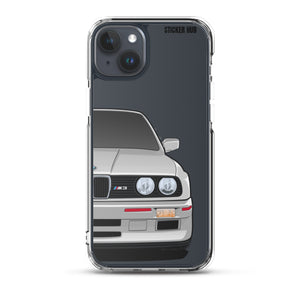 Silver BMW E30 - iPhone Case