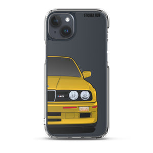 Yellow BMW E30 - iPhone Case