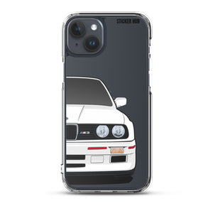 White BMW E30 - iPhone Case