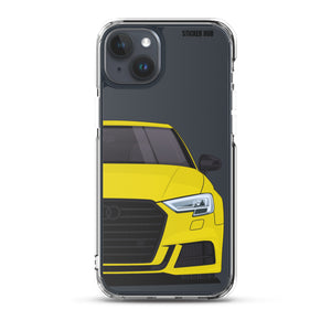 Yellow B9 Audi S3 - iPhone Case