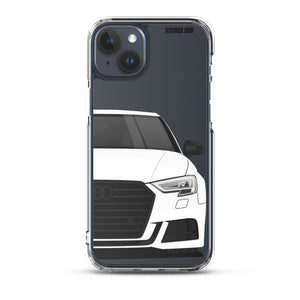 White B9 Audi S3 - iPhone Case