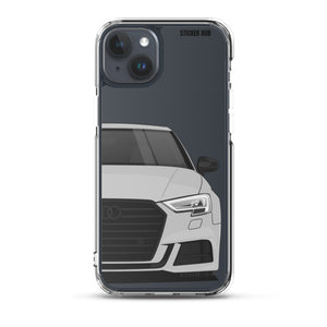 Silver B9 Audi S3 - iPhone Case