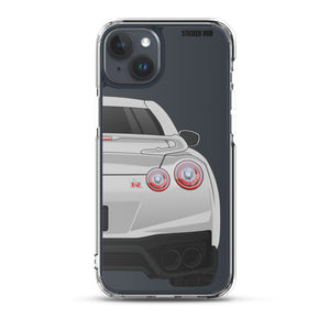 Silver R35 Nissan GTR - iPhone Case