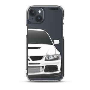 White Mitsubishi Evo - iPhone Case