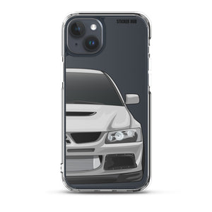 Silver Mitsubishi Evo - iPhone Case