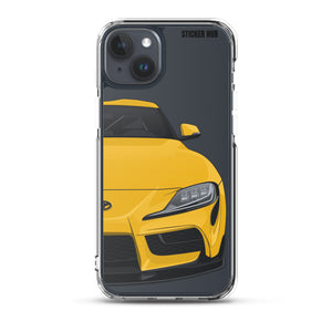 Yellow MKV Toyota Supra - iPhone Case