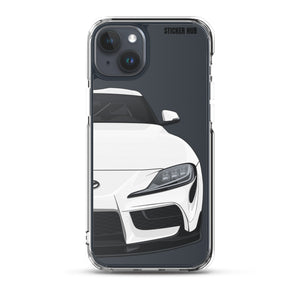 White MKV Toyota Supra - iPhone Case