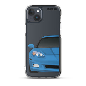 Jet Stream Blue C6 Corvette - iPhone Case