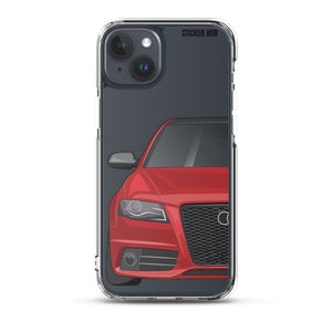 Brilliant Red B8 Audi S4 - iPhone Case