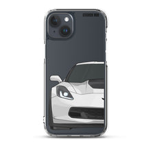 Load image into Gallery viewer, White C7 Corvette Z06 - iPhone Case