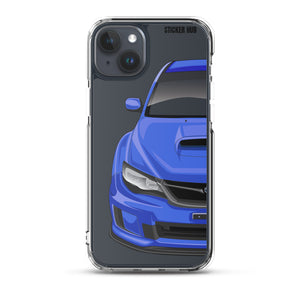 WR Blue 09-14 Subaru WRX STI - iPhone Case