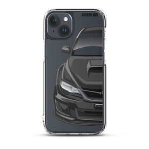 Black 09-14 Subaru WRX STI - iPhone Case