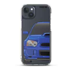 WR Blue Pearl 03-05 Subaru WRX STI - iPhone Case