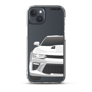 White 6th Gen Camaro SS - iPhone Case