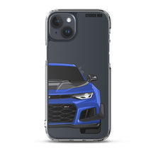 Load image into Gallery viewer, Hyper Blue 6th Gen Camaro ZL1 1LE - iPhone Case