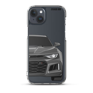 Gray 6th Gen Camaro ZL1 - iPhone Case