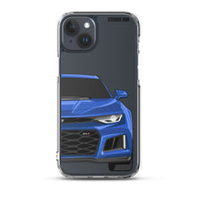 Load image into Gallery viewer, Hyper Blue 6th Gen Camaro ZL1 - iPhone Case