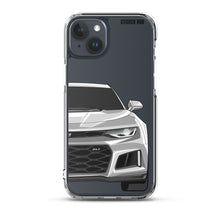 Load image into Gallery viewer, Silver 6th Gen Camaro ZL1 - iPhone Case