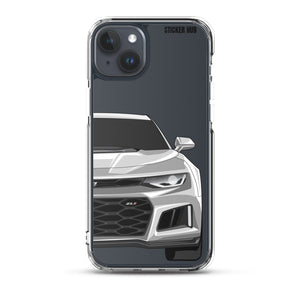 Silver 6th Gen Camaro ZL1 - iPhone Case