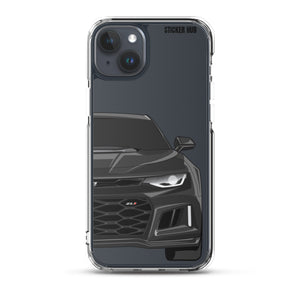 Black 6th Gen Camaro ZL1 - iPhone Case