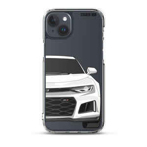 White 6th Gen Camaro ZL1 - iPhone Case