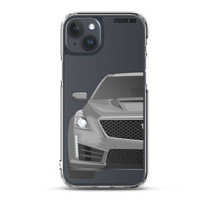 Silver Cadillac CTS-V - iPhone Case