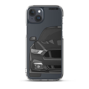 Black 15-17 Mustang 5.0 - iPhone Case