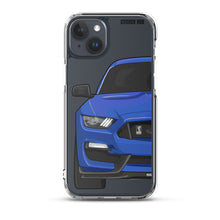 Load image into Gallery viewer, Lightning Blue Mustang GT350 - iPhone Case