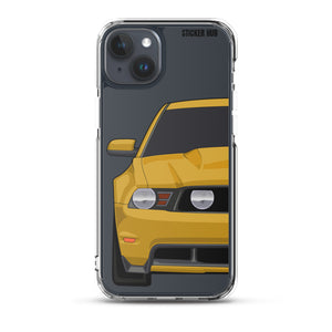 Yellow 11-12 Mustang 5.0 - iPhone Case