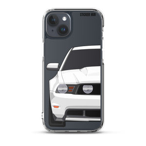 White 11-12 Mustang 5.0 - iPhone Case