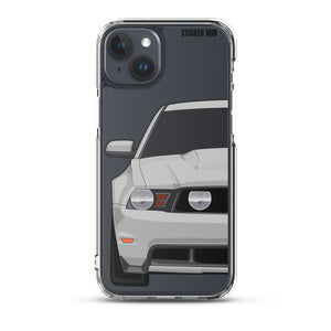 Silver 11-12 Mustang 5.0 - iPhone Case