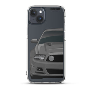 Gray 13-14 Mustang 5.0 - iPhone Case