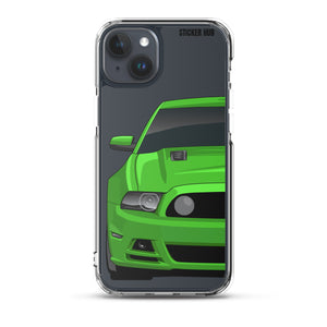 Green 13-14 Mustang 5.0 - iPhone Case