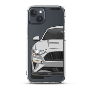 Silver 18-21 Mustang 5.0 - iPhone Case