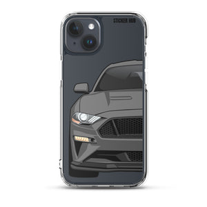 Gray 18-21 Mustang 5.0 - iPhone Case