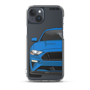 Blue 18-21 Mustang 5.0 - iPhone Case