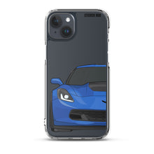 Load image into Gallery viewer, Laguna Blue C7 Corvette Z06 - iPhone Case