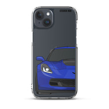 Load image into Gallery viewer, Admiral Blue C7 Corvette Z06 - iPhone Case