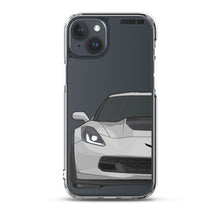 Load image into Gallery viewer, Silver C7 Corvette Z06 - iPhone Case