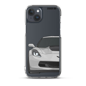 Silver C7 Corvette Z06 - iPhone Case