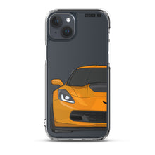 Load image into Gallery viewer, Sebring Orange C7 Corvette Z06 - iPhone Case