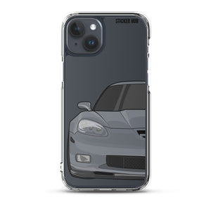 Cyber Gray C6 Corvette Z06 - iPhone Case