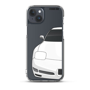 White C5 Corvette Z06 - iPhone Case