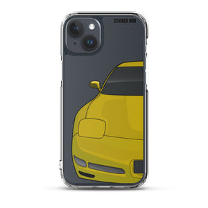 Millennium Yellow C5 Corvette Z06 - iPhone Case