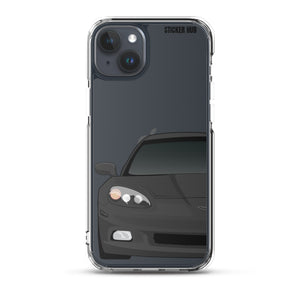 Black C6 Corvette - iPhone Case