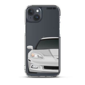 Silver C6 Corvette - iPhone Case