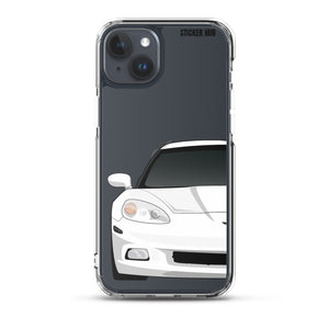 White C6 Corvette - iPhone Case